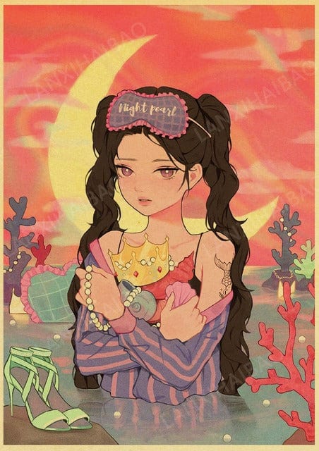 30x21 cm(A4) / 3 Affiche Japonaise Rétro Kawaii Edition 5