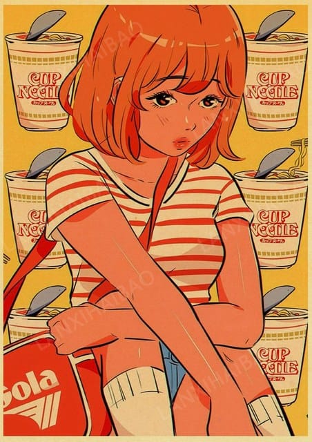30x21 cm(A4) / 5 Affiche Japonaise Rétro Kawaii Edition 5