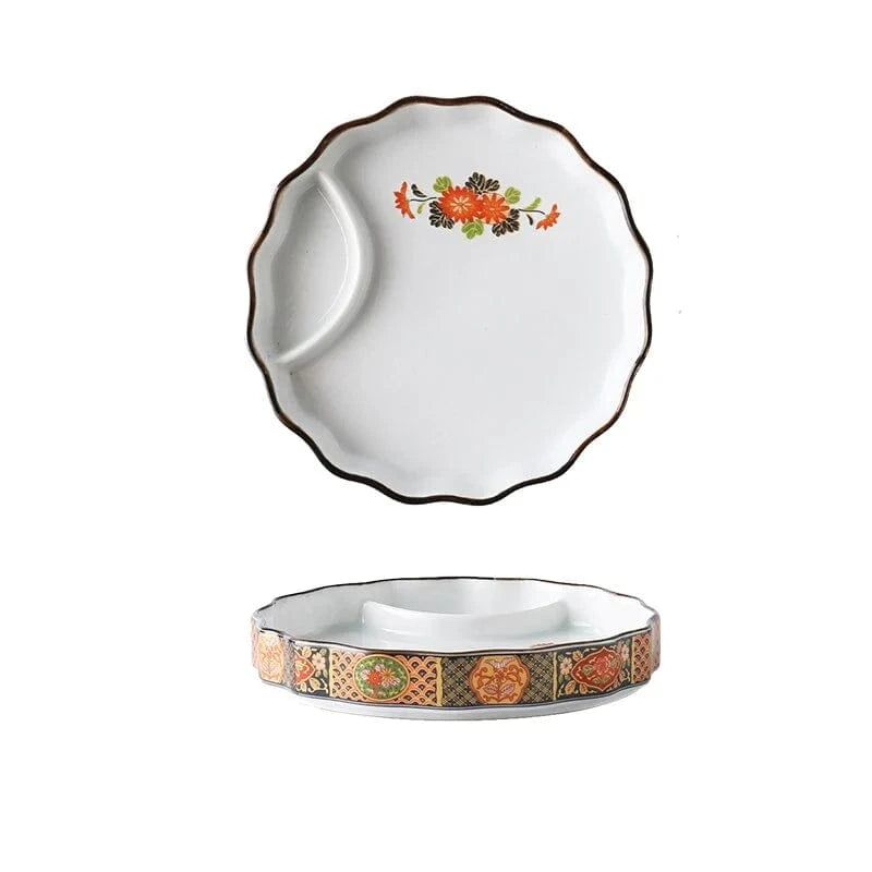 Petit / Rond Assiette Ceramique Japonaise