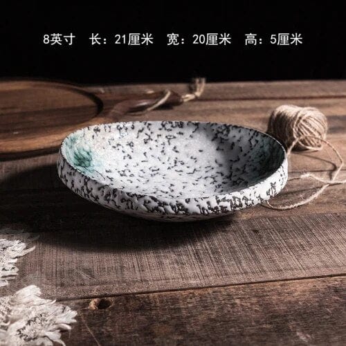 Blanc Assiette Creuse Japonaise