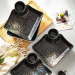 Assiette Japonaise Noire