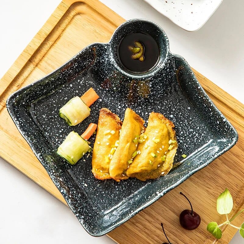 Assiette Japonaise Noire