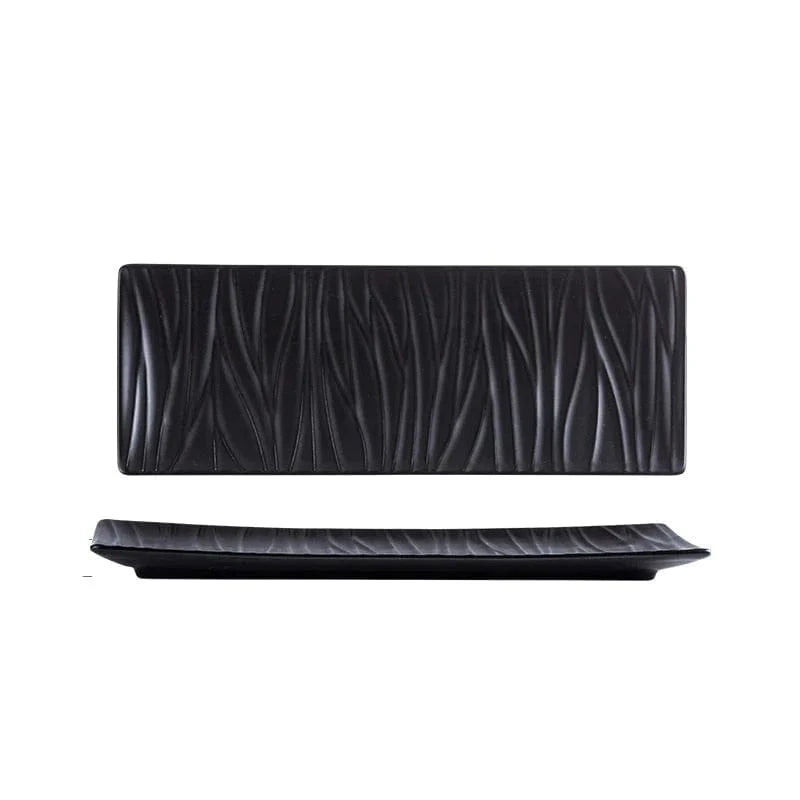 Design / Noir Assiette Sushi