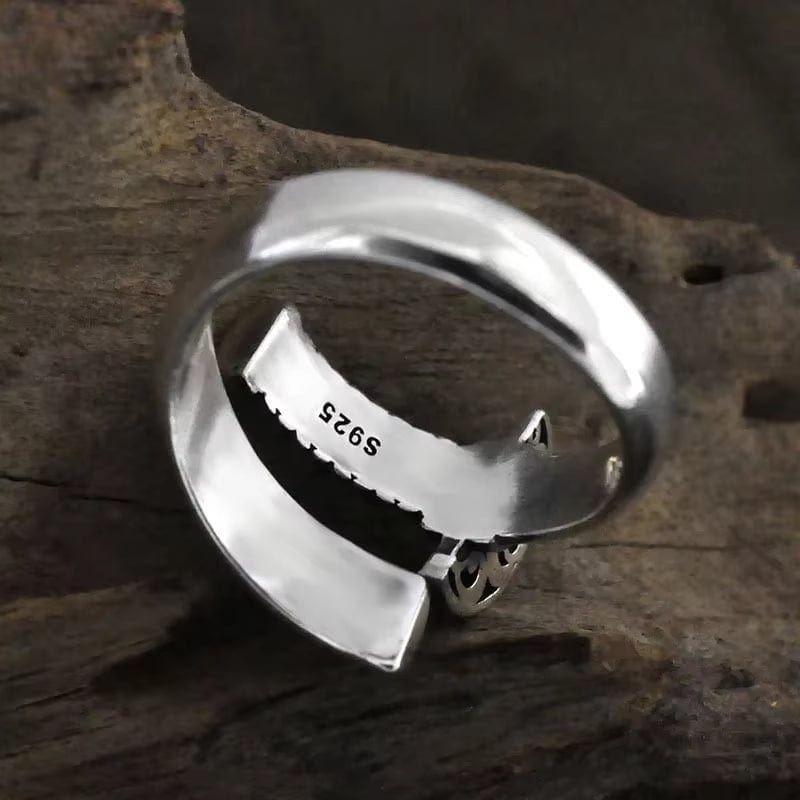 Bague japonaise katana en argent