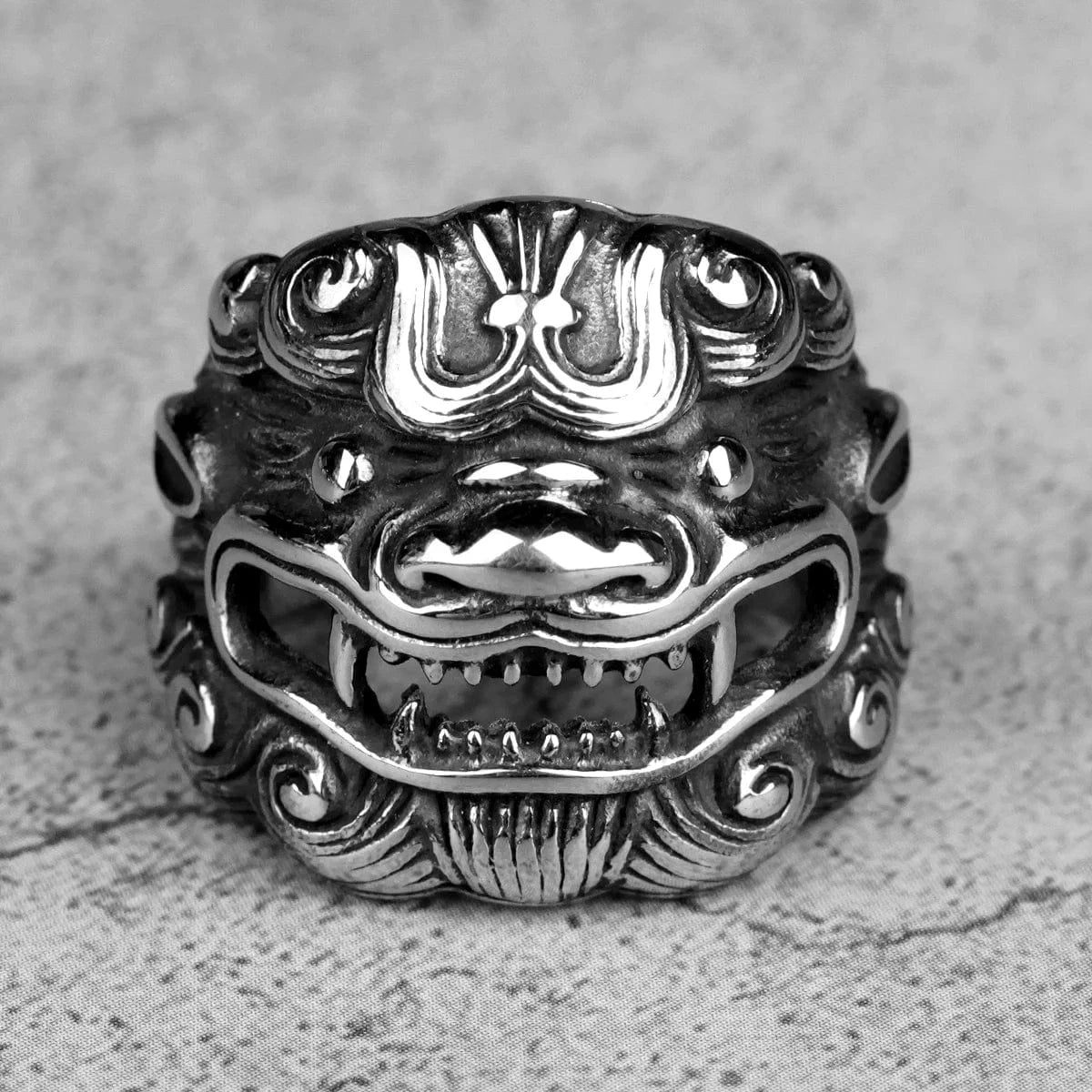Bague japonaise lion japonais