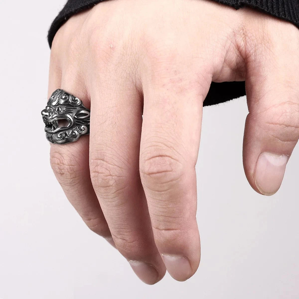 Bague japonaise lion japonais