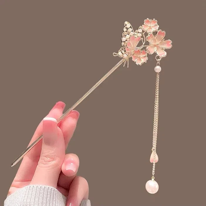 Baguette cheveux fleur de cerisier