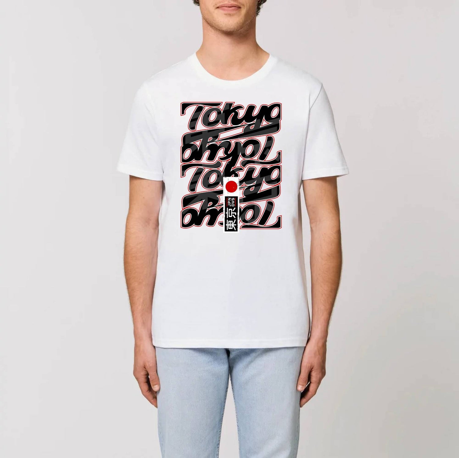 XS / Blanc T-shirt japonais Tokyo city