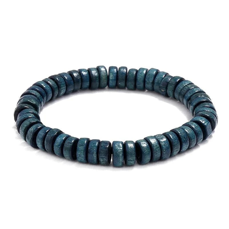 Bleu Bracelet japonais bois