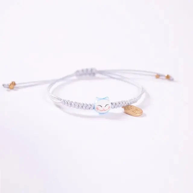 Blanc Bracelet Japonais Porte Bonheur