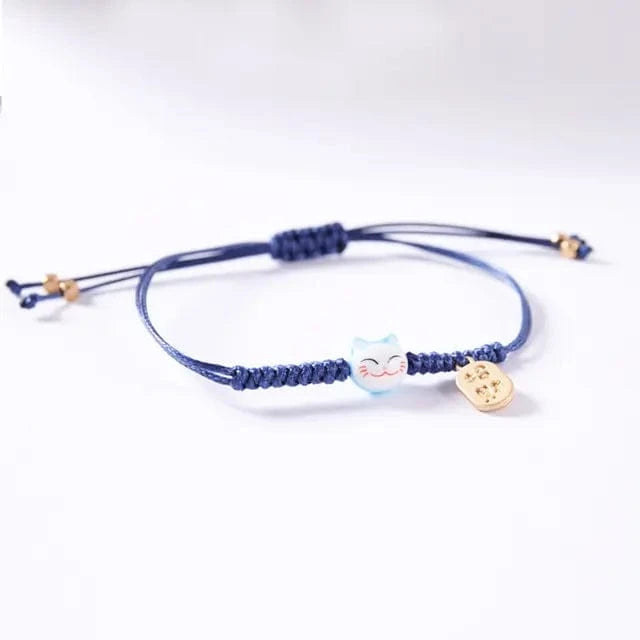 Bleu Bracelet Japonais Porte Bonheur