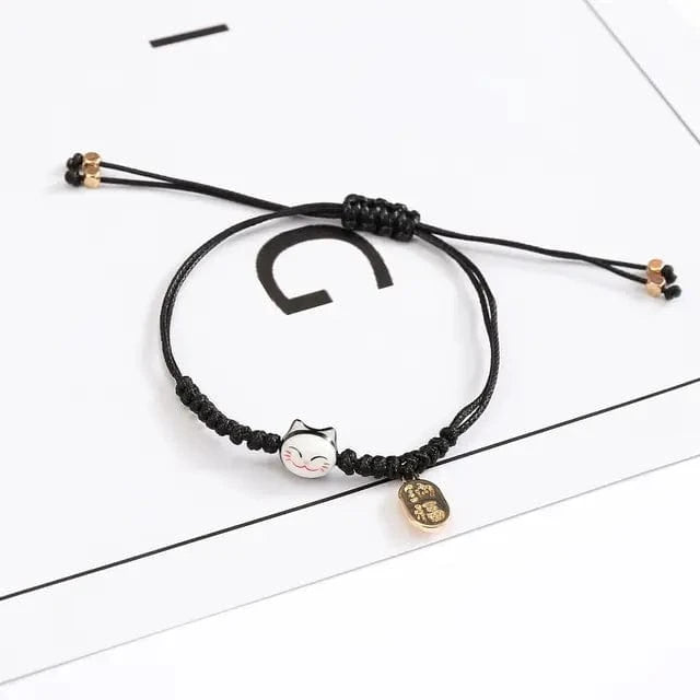 Noir Bracelet Japonais Porte Bonheur