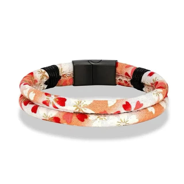 Orange / 19 cm Bracelet fantaisie japonais