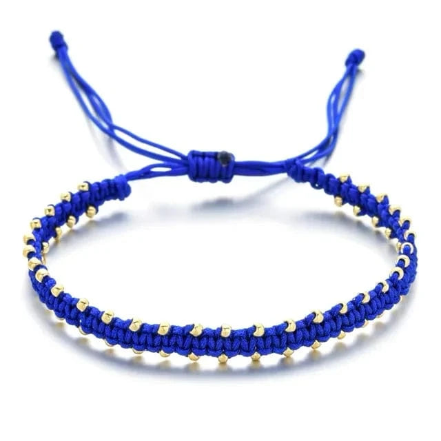 Bleu Bracelet kumihimo 3 fils