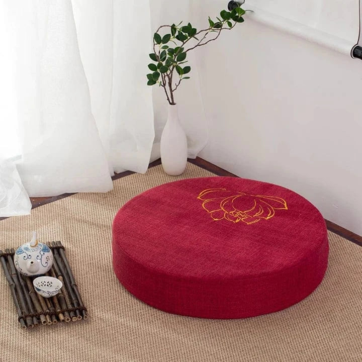 Rouge / Oui Coussin Japonais en tissu