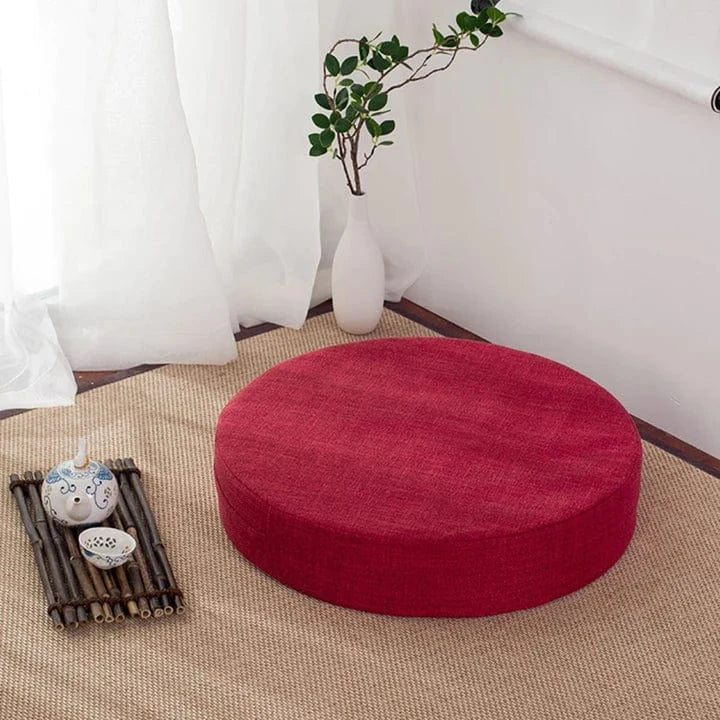 Rouge / Non Coussin Japonais en tissu