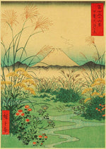 Estampe japonaise fleurs