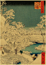 Estampe japonaise Neige