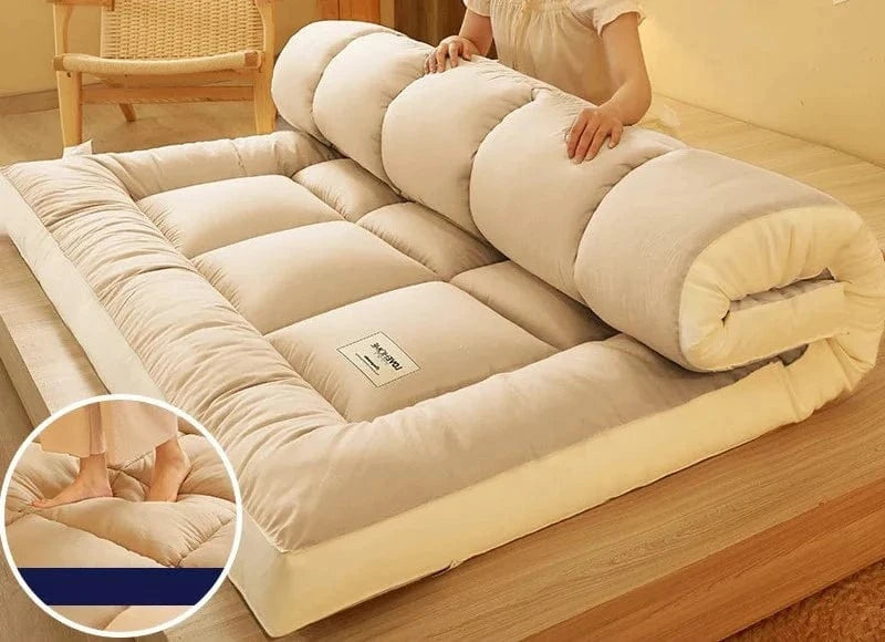 90 x 200 cm / Beige Futon 2 places