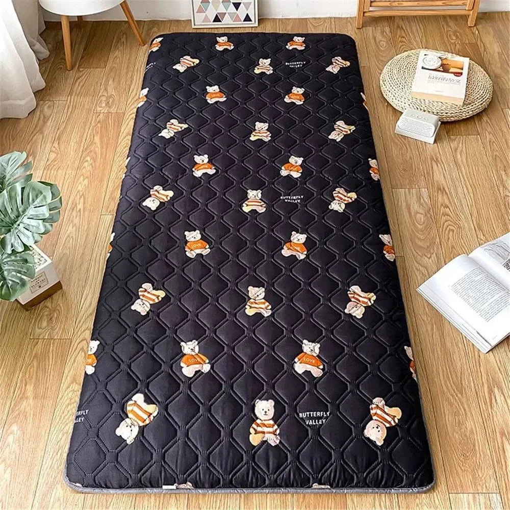 90 x 195 x 3 cm / Noir Futon Enfant