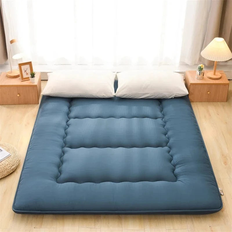Bleu / 90 x 200 cm Futon Enroulable