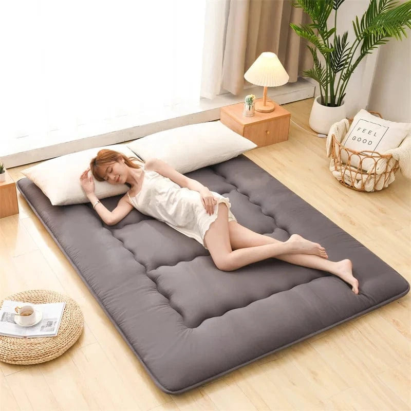 Gris / 90 x 200 cm Futon Enroulable