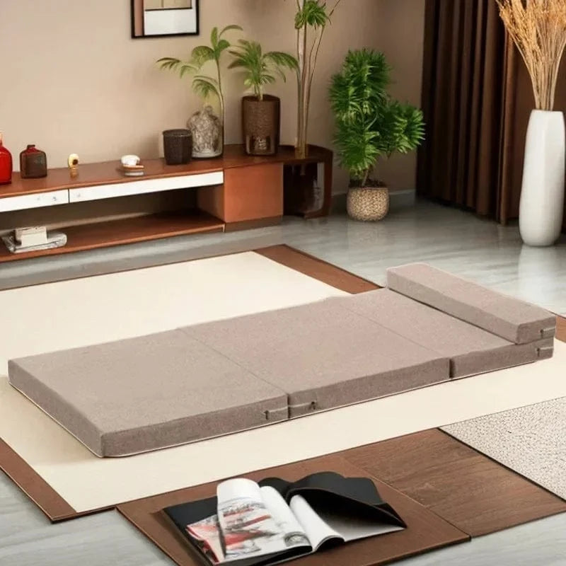 60 x 200 x 5 cm / Marron Futon d’Appoint