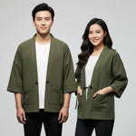 Haori ample kaki