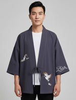 Haori violet grue & nuage