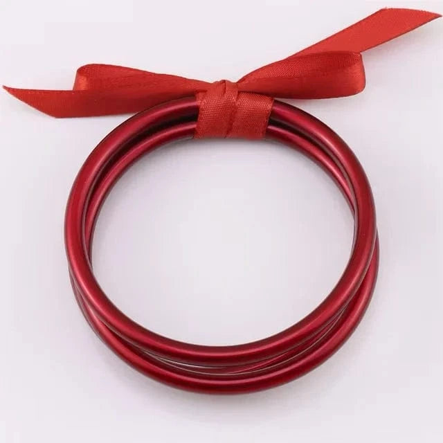 Rouge Joncs bouddhiste plastique