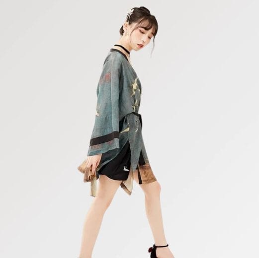 Kimono Femme Mi long