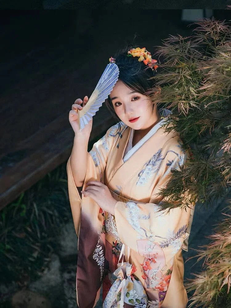 Kimono Furisode jaune