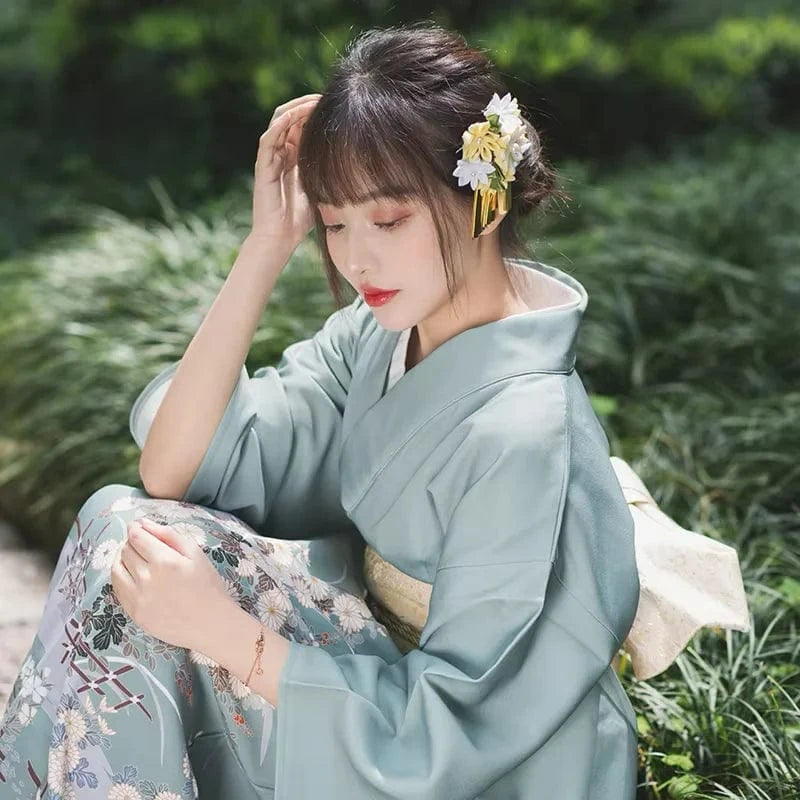 Kimono Iro-tomesode vert