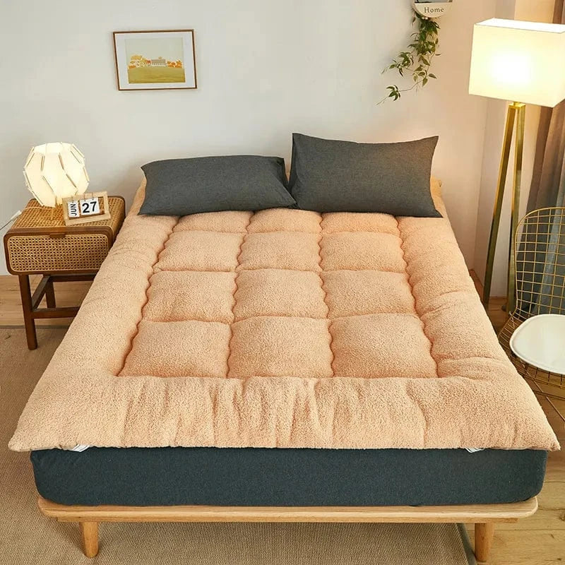 90 x 200 cm / Beige Matelas Futon Pliable