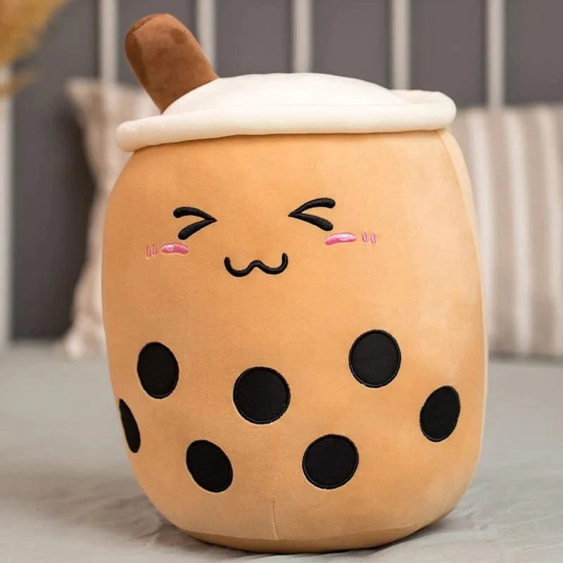 Marron kawaii / 10 cm Peluche Bubble Tea