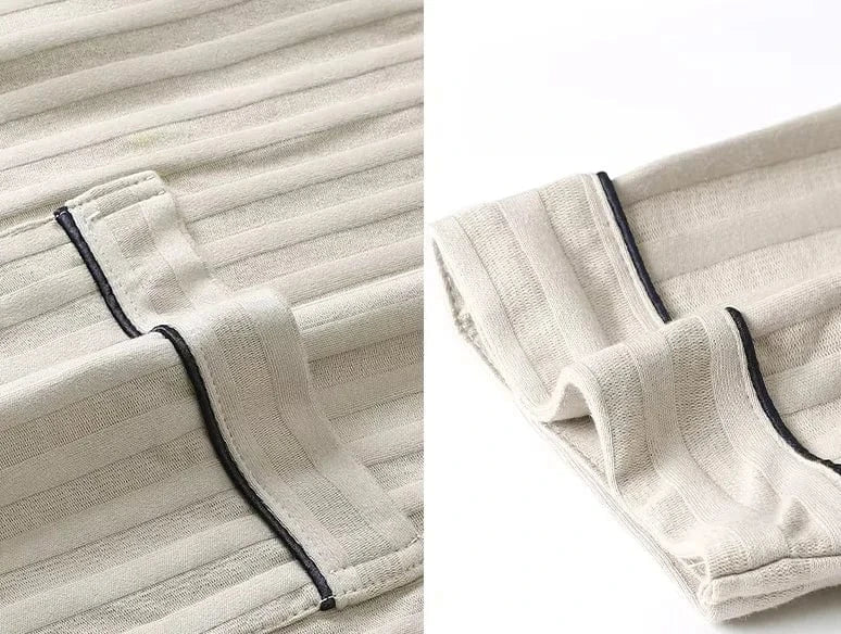 Peignoir kimono homme beige