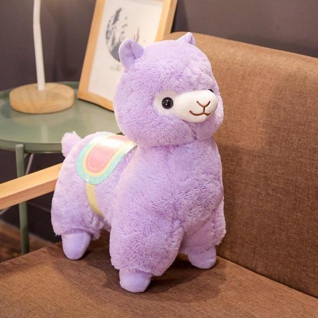 35 cm / Violet Peluche Alpaga Kawaii