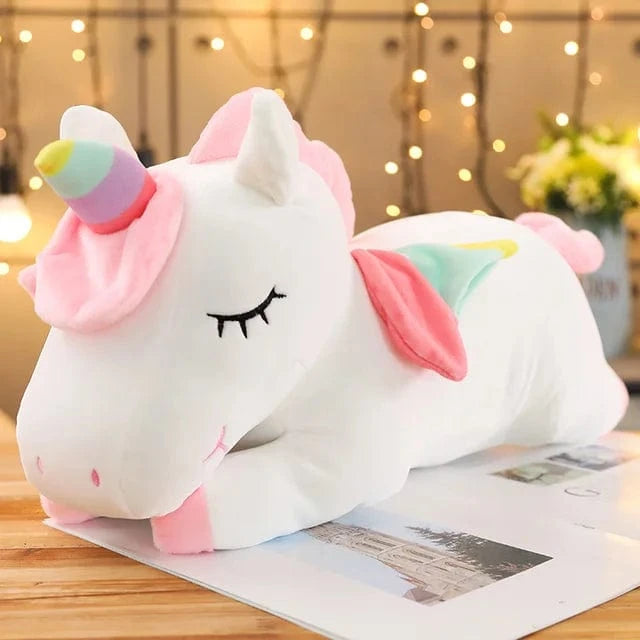 Blanc Peluche Licorne Kawaii