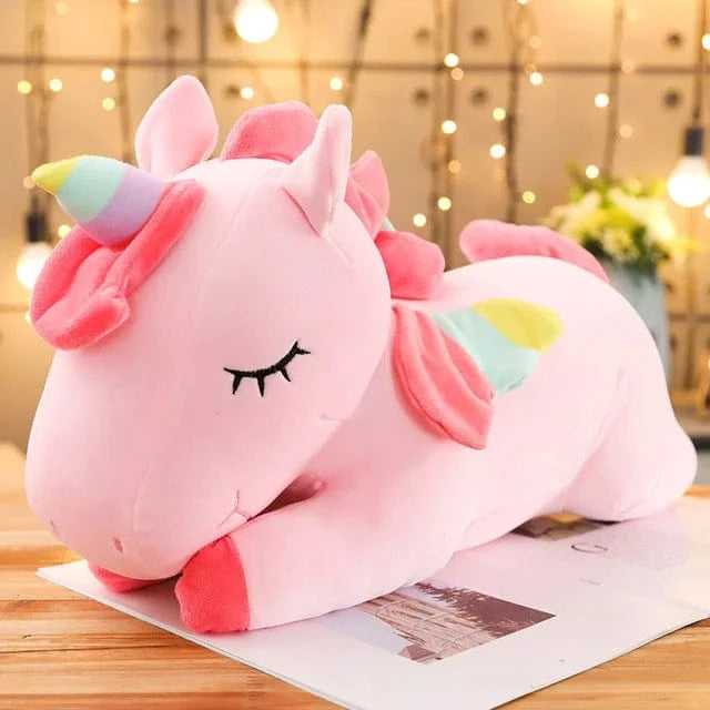 Rose Peluche Licorne Kawaii