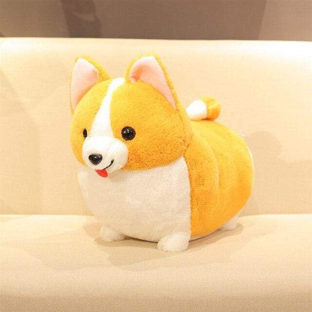 Heureux / 38 cm Peluche corgi kawaii