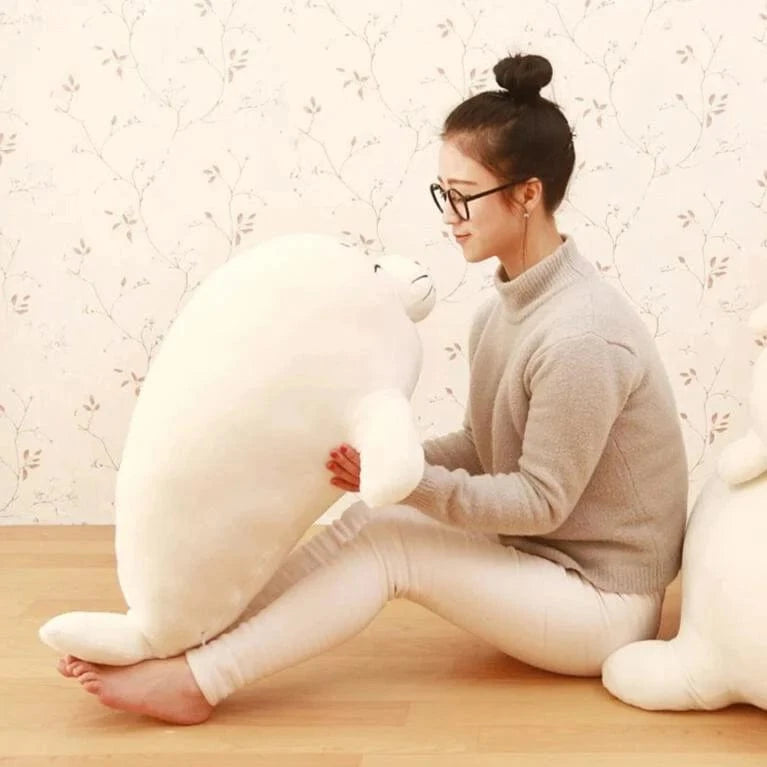 Peluche otarie blanche