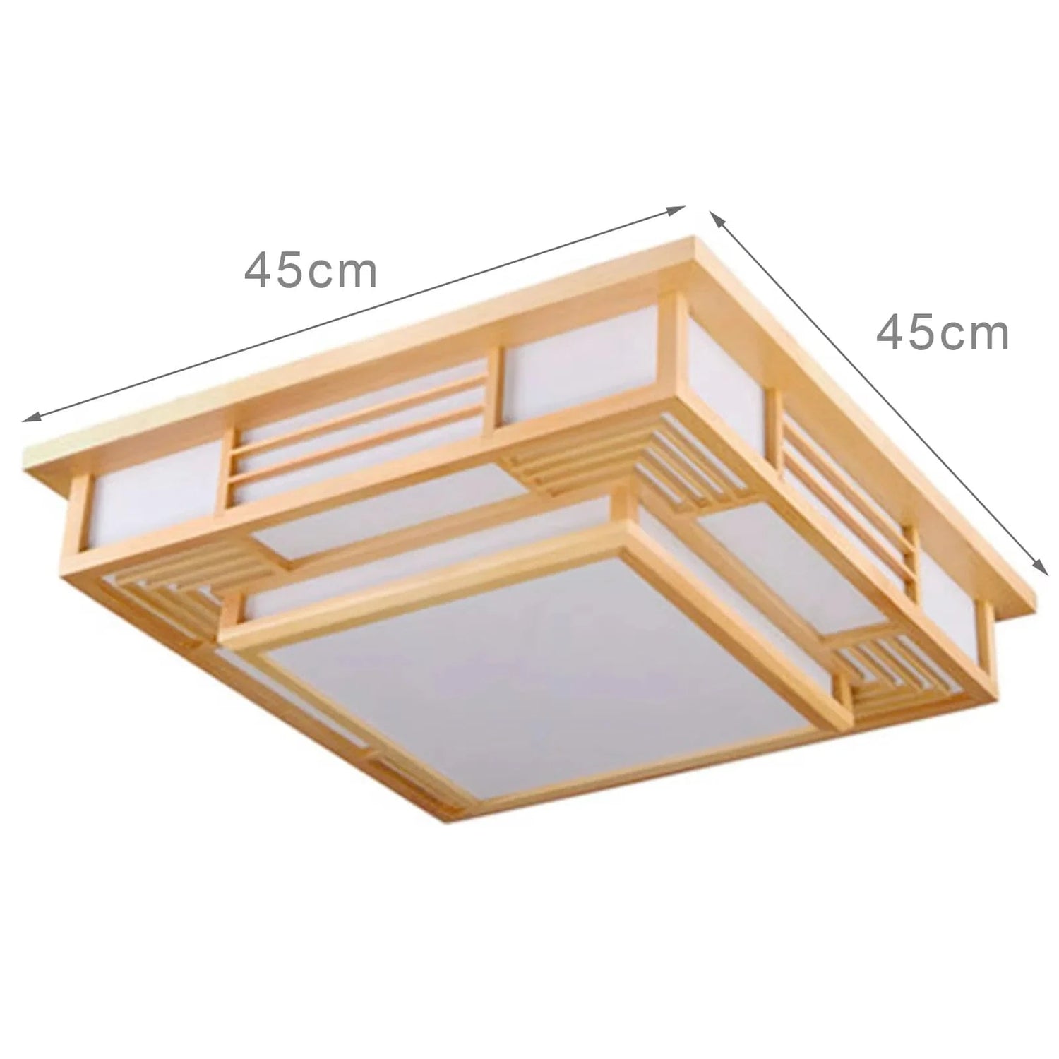 Plafonnier japonais en Bois