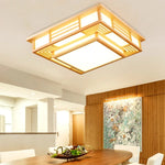 Plafonnier japonais en Bois