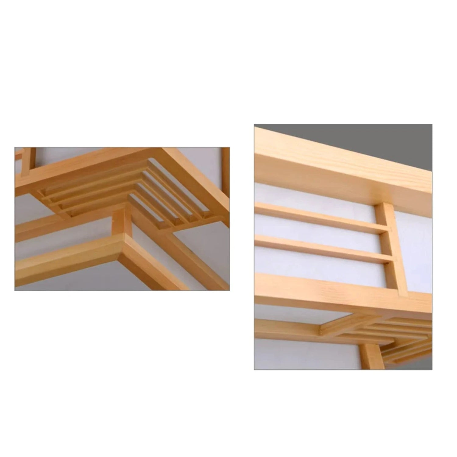 Plafonnier japonais en Bois