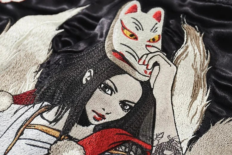 Sukajan souvenir "La danse du Kitsune"
