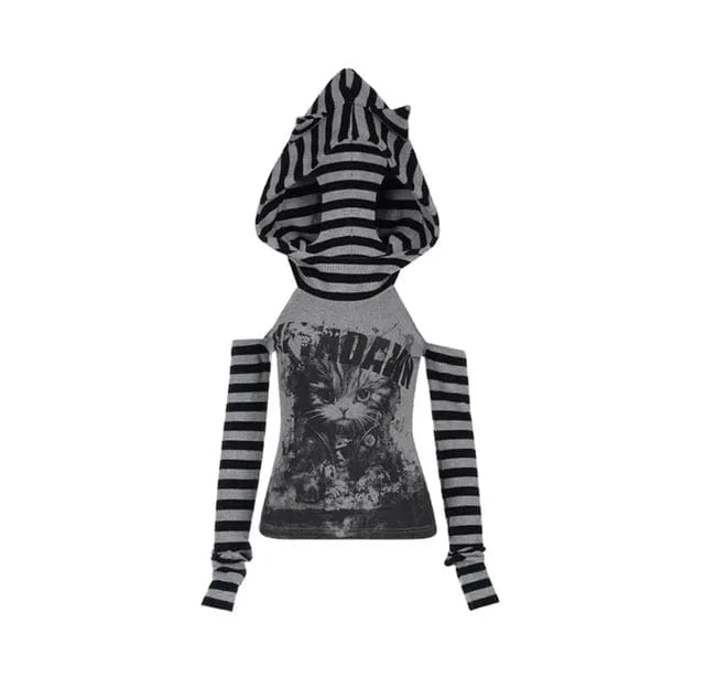 Sweat à capuche Chat