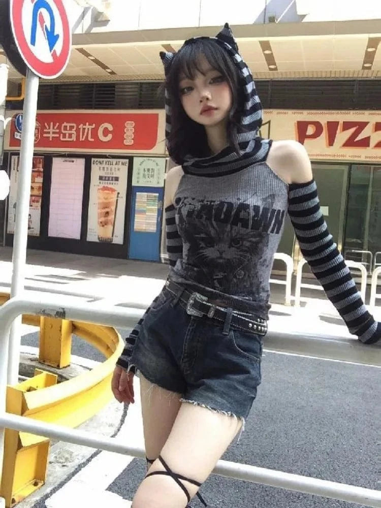 Sweat à capuche Chat