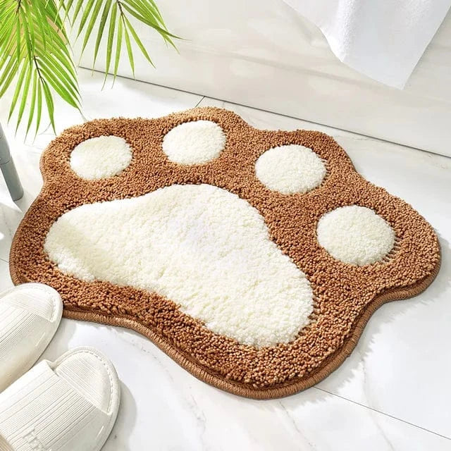 Marron Tapis de Bain Chat