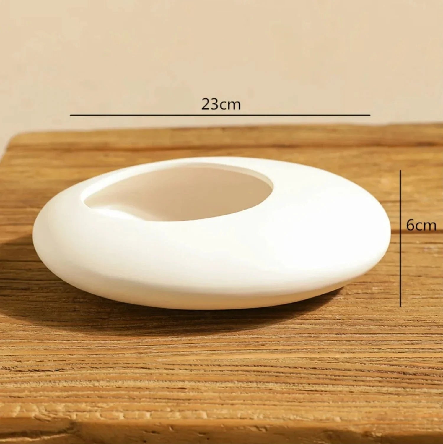 23 cm / Blanc Vase ikebana moderne