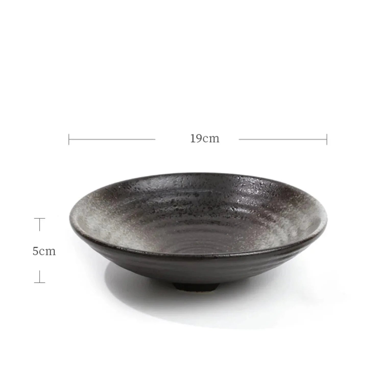 19 cm Vase ikebana moribana noir